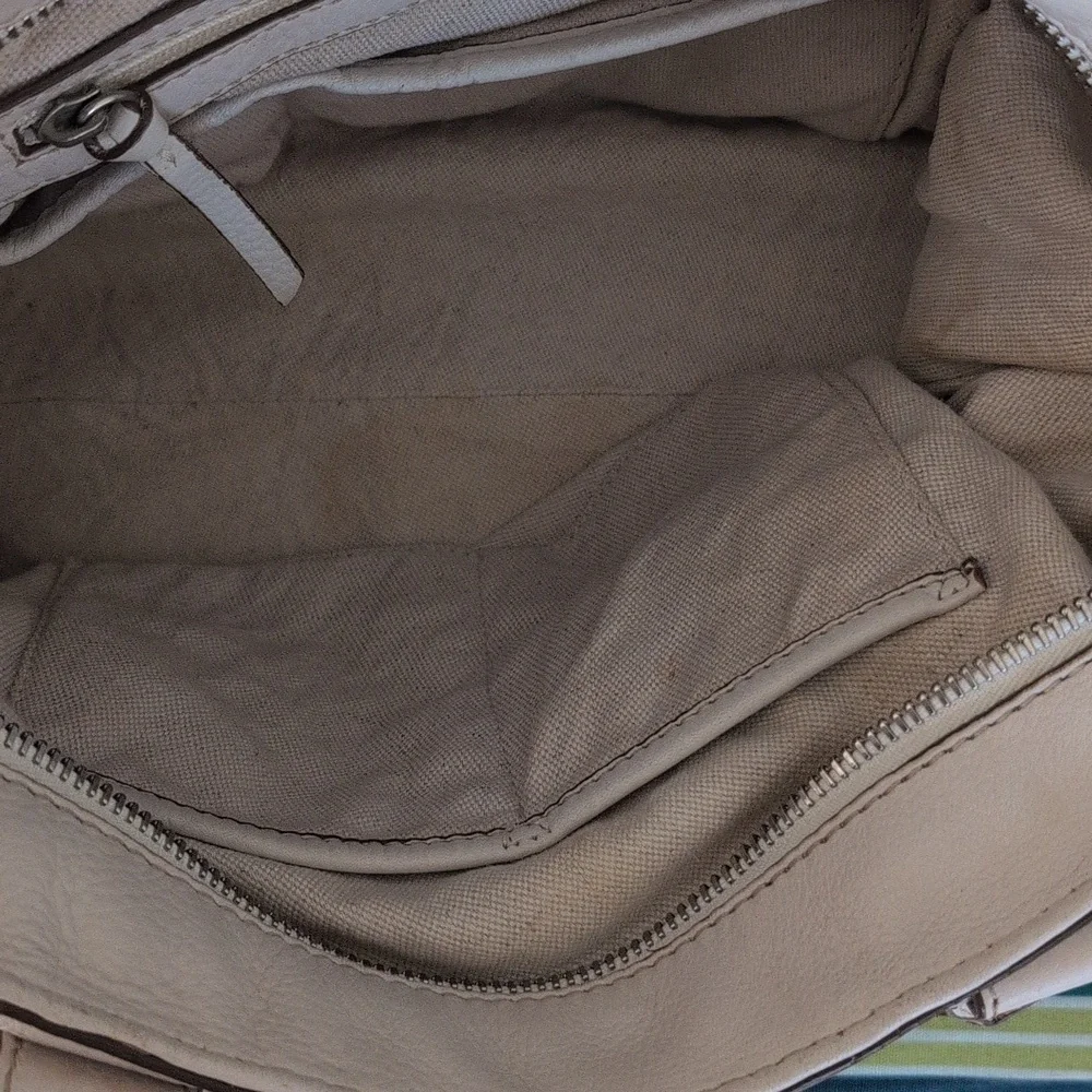 Michael Kors White Leather Tote Bag